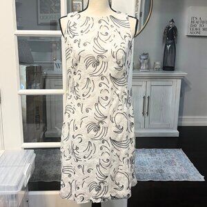 Lauren Ralph Lauren Black and White Sequence Evening Dress
